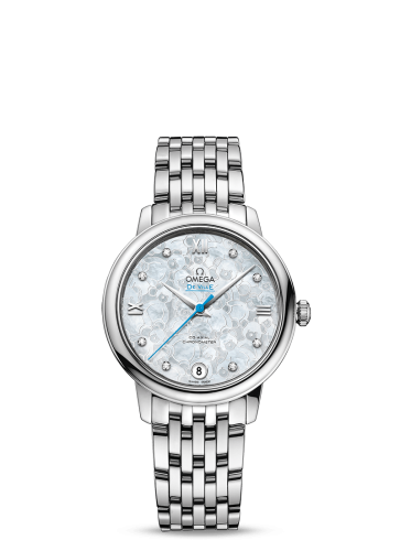 Omega De Ville Prestige Co-Axial 32.7 Stainless Steel / White MOP / Stainless Steel / Orbis